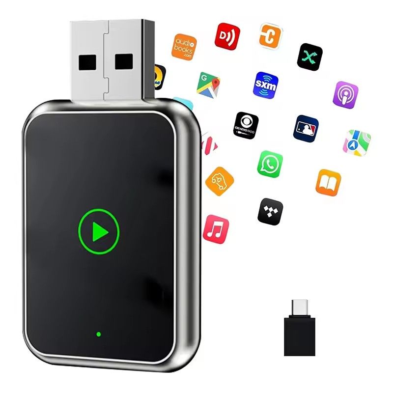 Wireless CarPlay Android Auto Apple Carplay Wireless Android Auto Mini Car Play Adapter 2in1 AI Smart Box Bluetooth for The Car