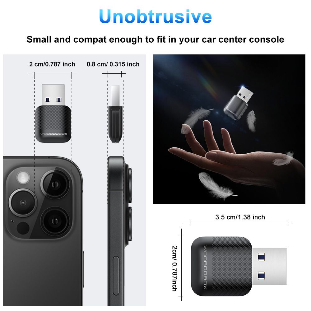 New Wired to Wireless CarPlay and Android Auto 2 in 1 AI Smart Adapter 5GHz WiFi5 for 99% Original Wired CarPlay/Auto Cars