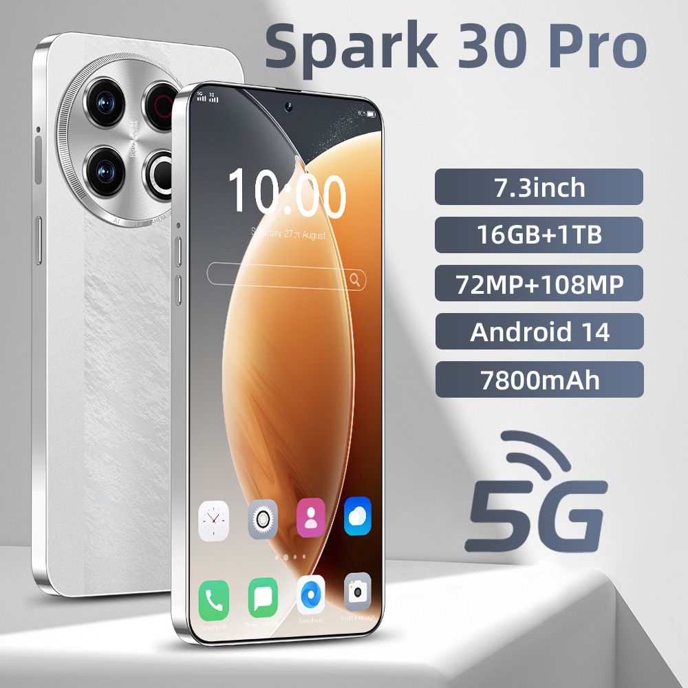 New Spark 30 Pro cross-border mobile phone, 7.3-inch incell large screen, 2+16GB, Android 8.1 smart phone