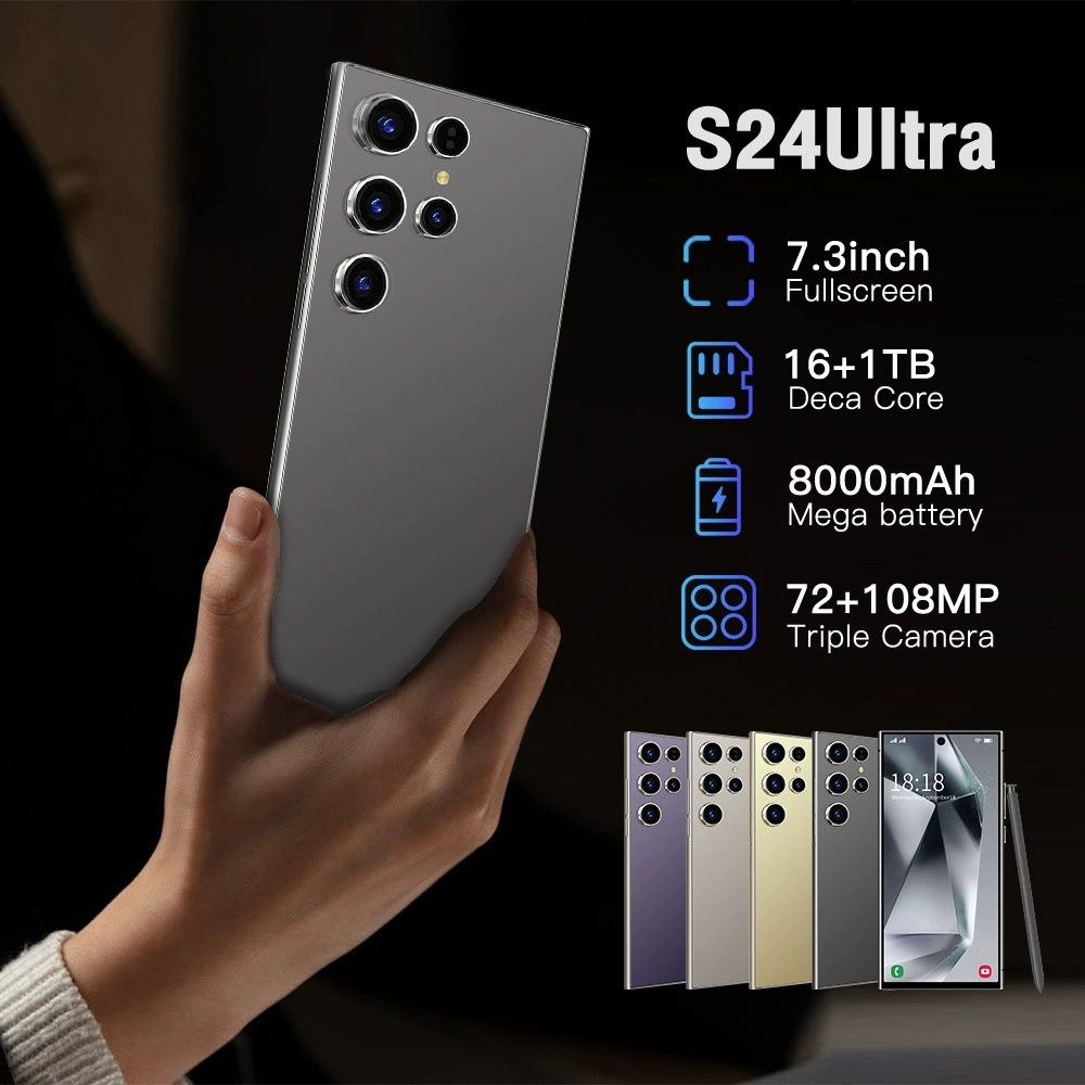 New S24 Ultra Unlocked Phone Incell Big Screen 2+16G Built-in Stylus Android Global Version