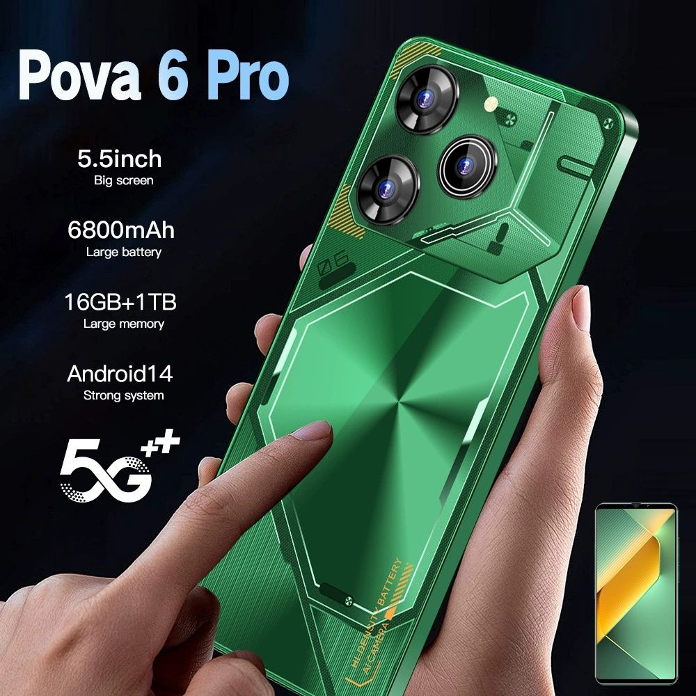 New Pova6 Pro Unlocked Phone 5.5" IPS Screen 1+16G Android 8.1 Global Version