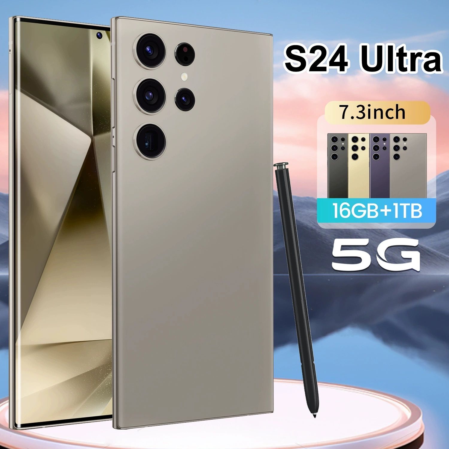 New S24 Ultra Unlocked Phone 6.75" Screen 3+64G Built-in Stylus Fast Charge True 4G Global Version