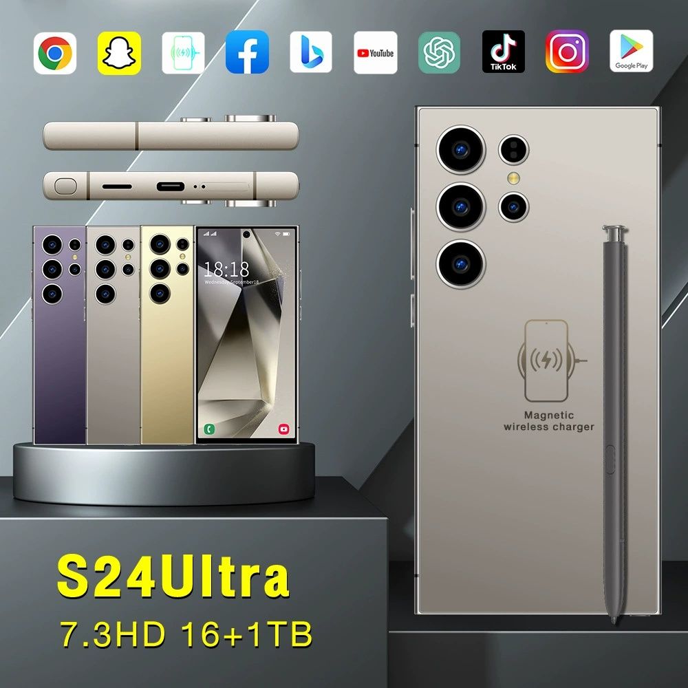 New S24 Ultra Unlocked Phone 6.75" Screen 3+64G Built-in Stylus Fast Charge True 4G Global Version