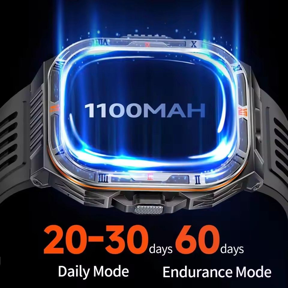 Military Grade Smart Watch Men 2.01" AMOLED Screen 5ATM Waterproof Sports Fitness Tracker BT Call Smartwatch 2026 New For Xiaomi