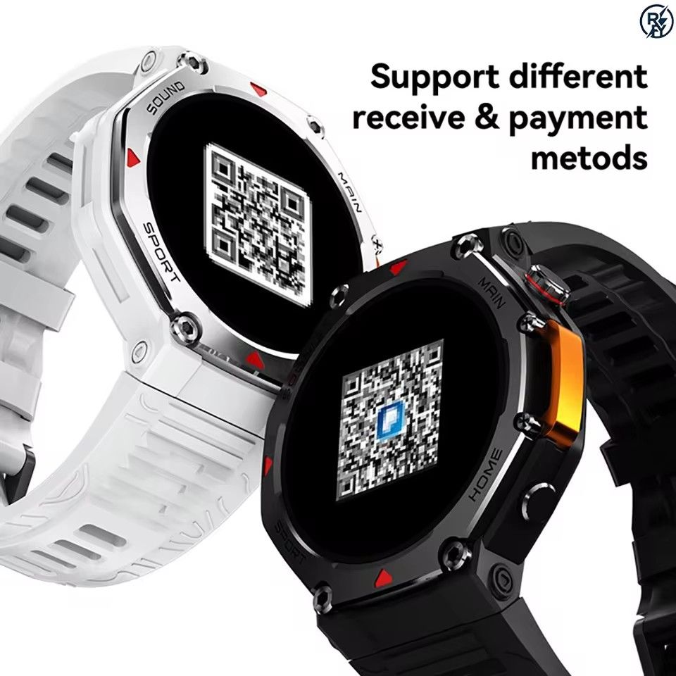 MA31 5ATM Waterproof Smart Watch for Men Women - GPS Track Map Navigation - Rugged Anodized Aluminum Sport Watch - Heart Rate Mo