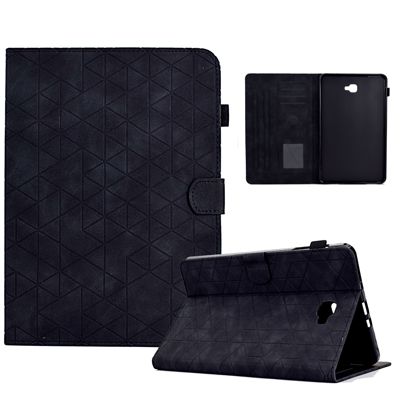 (DUO DUO 2024)-Tablet Case Luxury Leather Wallet Stand Tablet for Samsung Galaxy Tab A 10.1  T580/T585 (2016) Tablet Cover