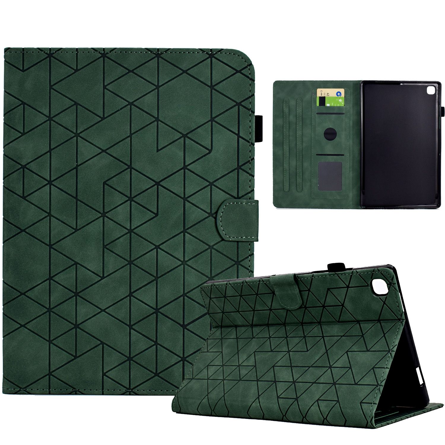 (DUO DUO 2024)-Tablet Case Luxury Leather Wallet Stand Tablet for Samsung Galaxy Tab A7 2020 T500/T505 Tablet Cover