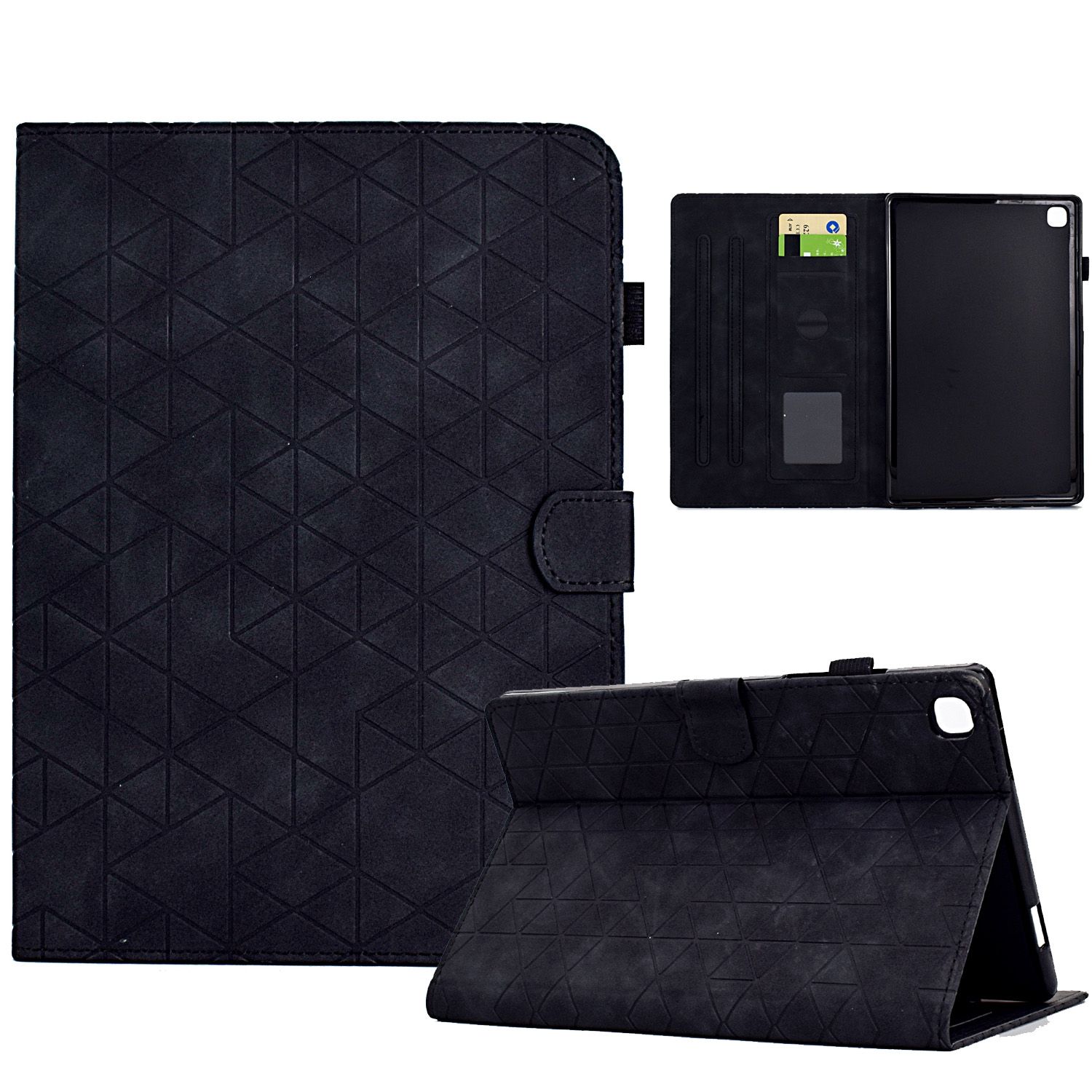 (DUO DUO 2024)-Tablet Case Luxury Leather Wallet Stand Tablet for Samsung Galaxy Tab A7 2020 T500/T505 Tablet Cover