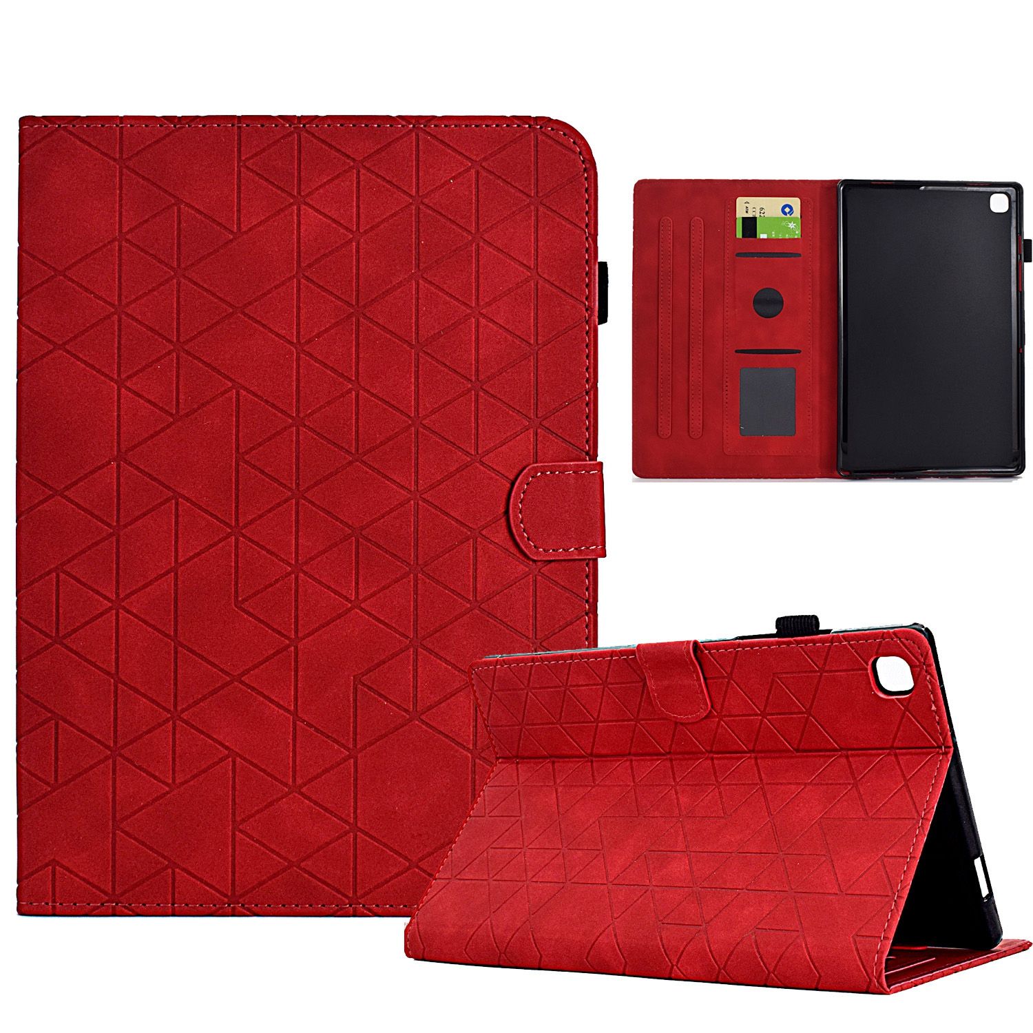 (DUO DUO 2024)-Tablet Case Luxury Leather Wallet Stand Tablet for Samsung Galaxy Tab A7 2020 T500/T505 Tablet Cover
