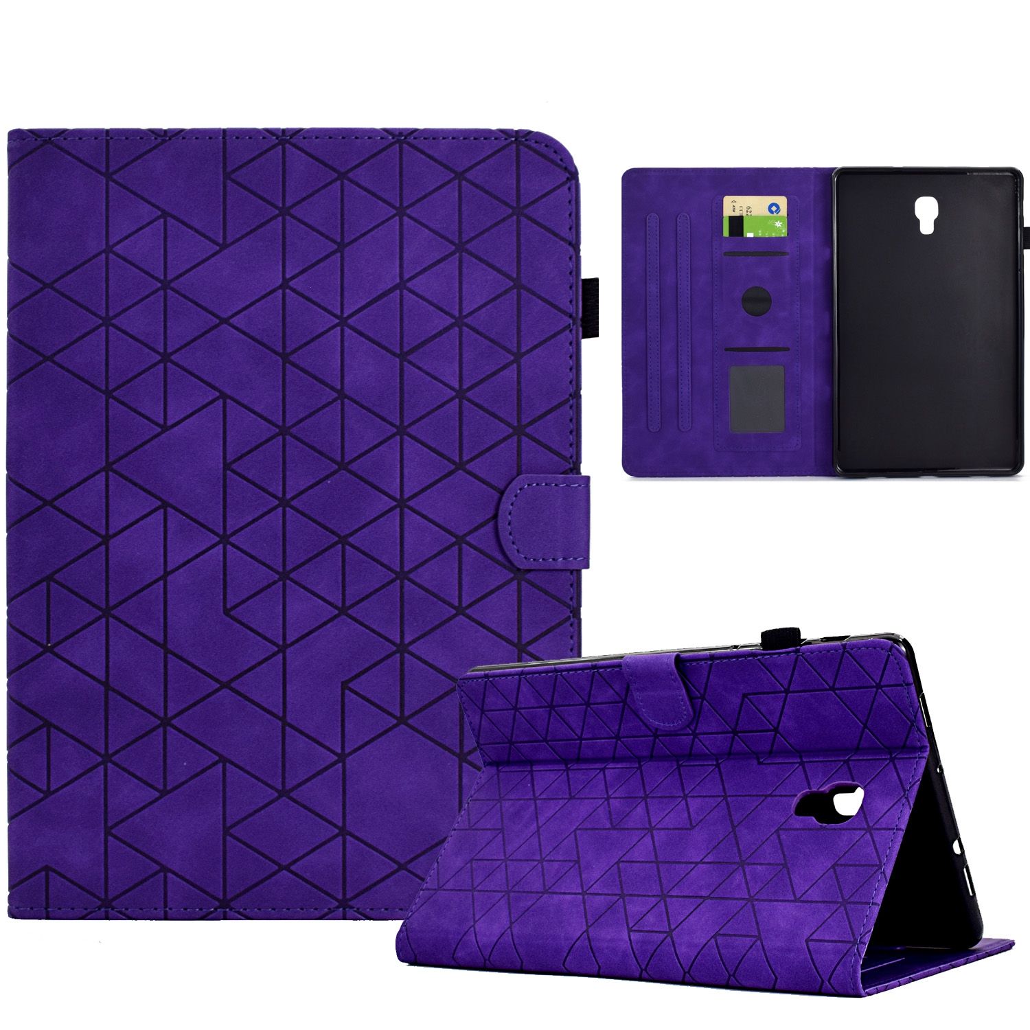 (DUO DUO 2024)-Tablet Case Luxury Leather Wallet Stand Tablet for Samsung Galaxy Tab A 10.5 T590/T595 Tablet Cover