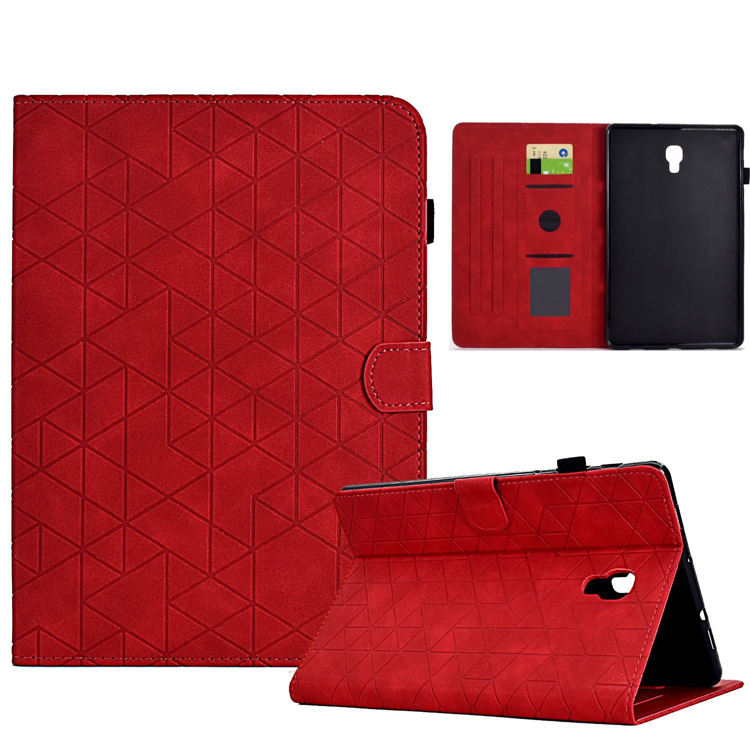 (DUO DUO 2024)-Tablet Case Luxury Leather Wallet Stand Tablet for Samsung Galaxy Tab A 10.5 T590/T595 Tablet Cover