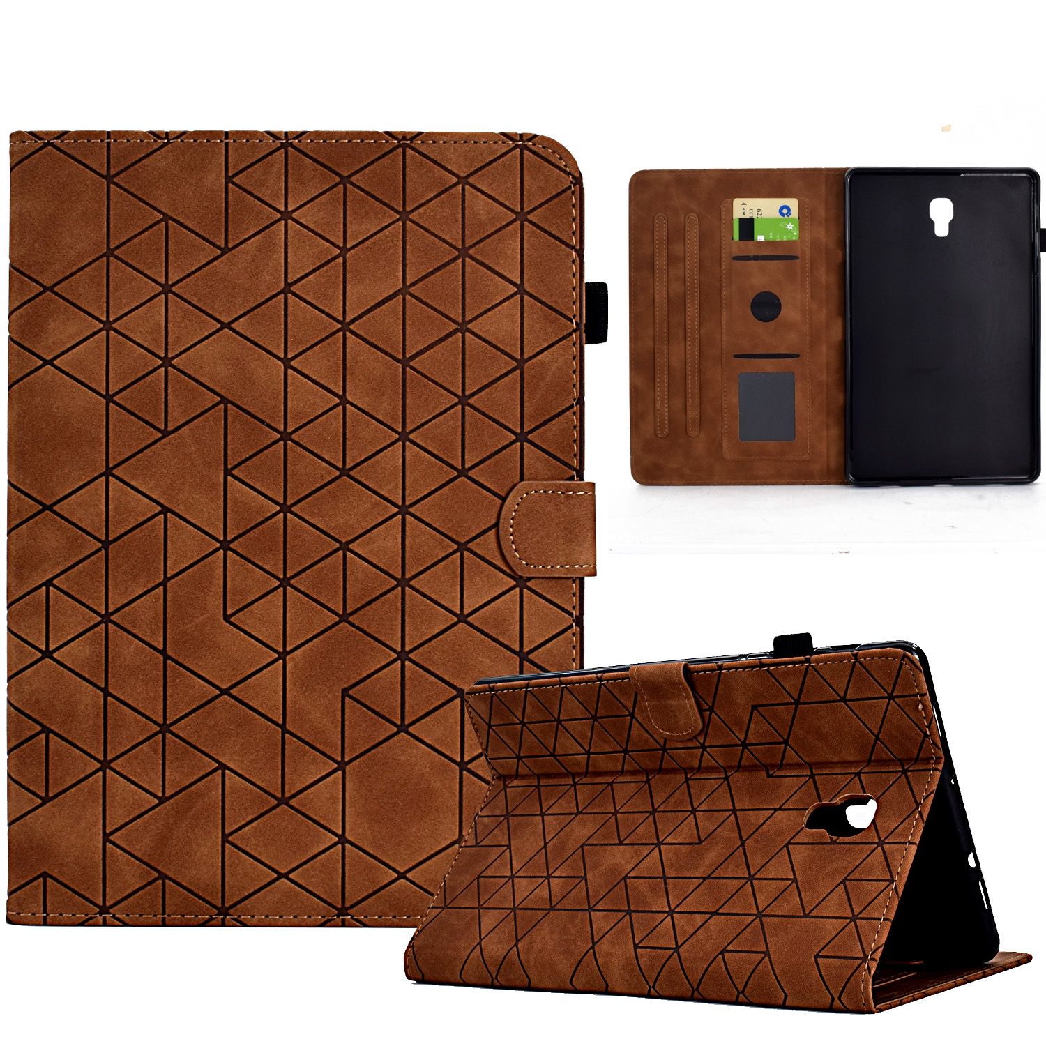 (DUO DUO 2024)-Tablet Case Luxury Leather Wallet Stand Tablet for Samsung Galaxy Tab A 10.5 T590/T595 Tablet Cover