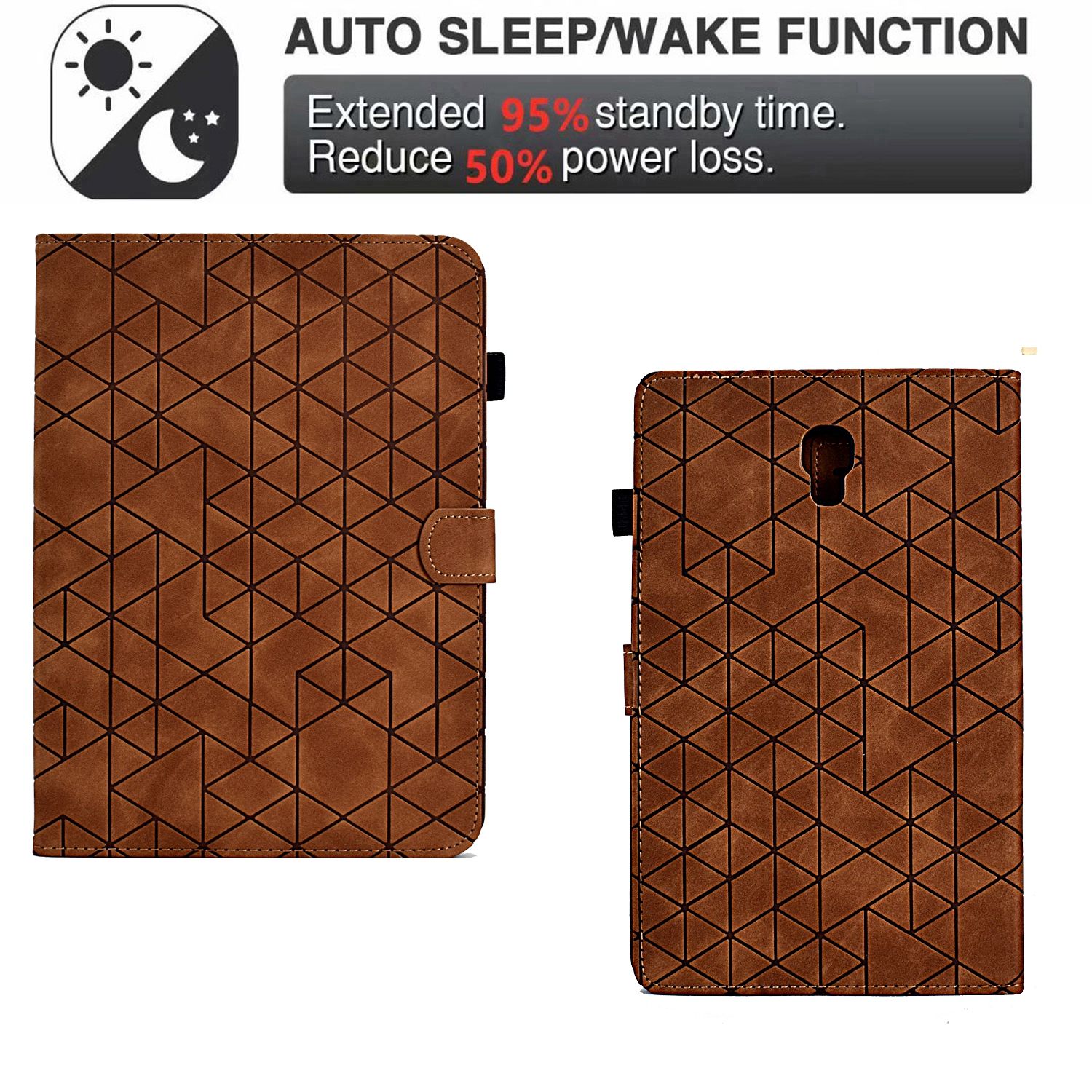 (DUO DUO 2024)-Tablet Case Luxury Leather Wallet Stand Tablet for Samsung Galaxy Tab A 10.5 T590/T595 Tablet Cover