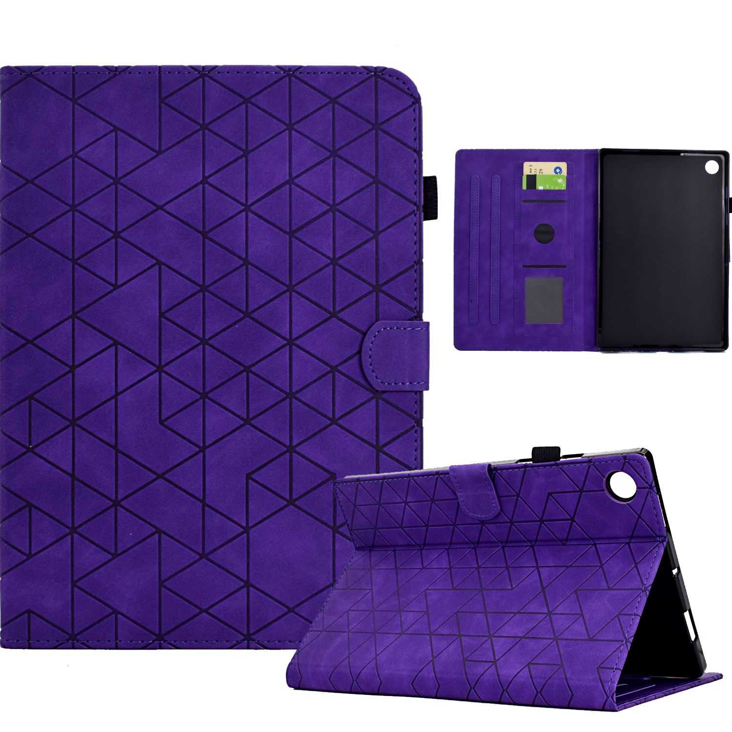 ​(DUO DUO 2024)-Flip Leather Cards Solt Wallet Book Case for Samsung Galaxy Tab A8 2021 X200/X205 Tablet Cover