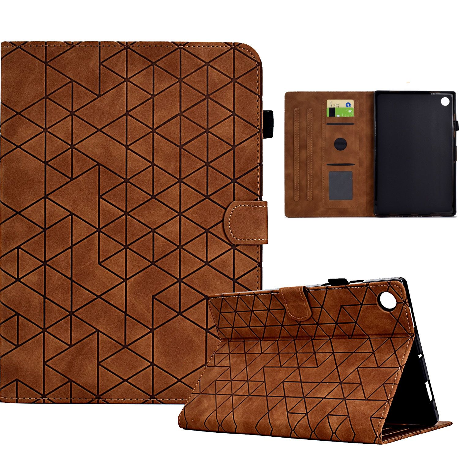 ​(DUO DUO 2024)-Flip Leather Cards Solt Wallet Book Case for Samsung Galaxy Tab A8 2021 X200/X205 Tablet Cover