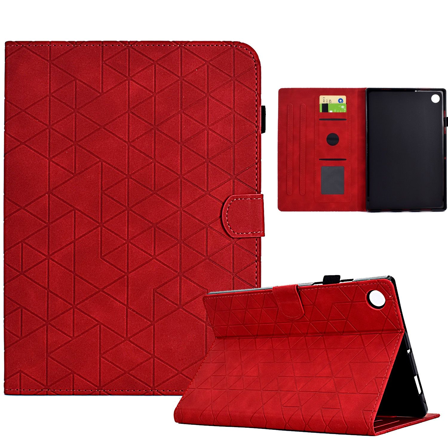 ​(DUO DUO 2024)-Flip Leather Cards Solt Wallet Book Case for Samsung Galaxy Tab A8 2021 X200/X205 Tablet Cover