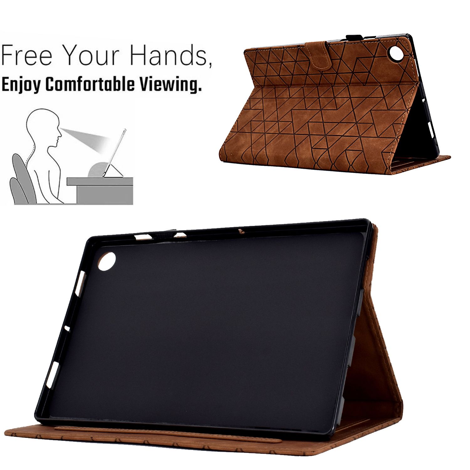​(DUO DUO 2024)-Flip Leather Cards Solt Wallet Book Case for Samsung Galaxy Tab A8 2021 X200/X205 Tablet Cover