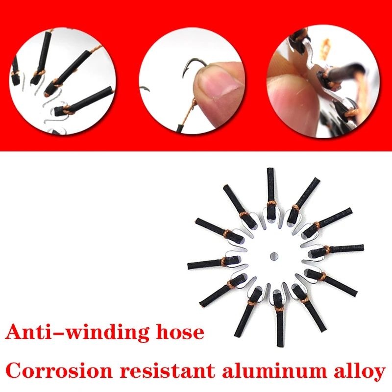 2pcs/Lot Carp Bait Fishhooks for Fishing Flap Explosion String Hook Prevent Winding PE Lines With Hose Carbon Steel Hooks Pesca