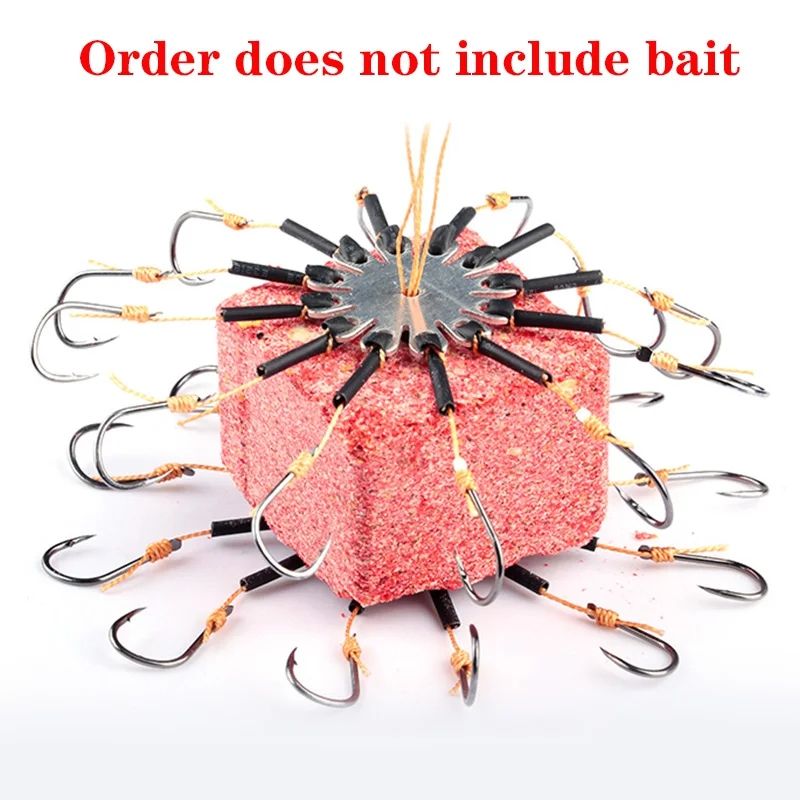 2pcs/Lot Carp Bait Fishhooks for Fishing Flap Explosion String Hook Prevent Winding PE Lines With Hose Carbon Steel Hooks Pesca