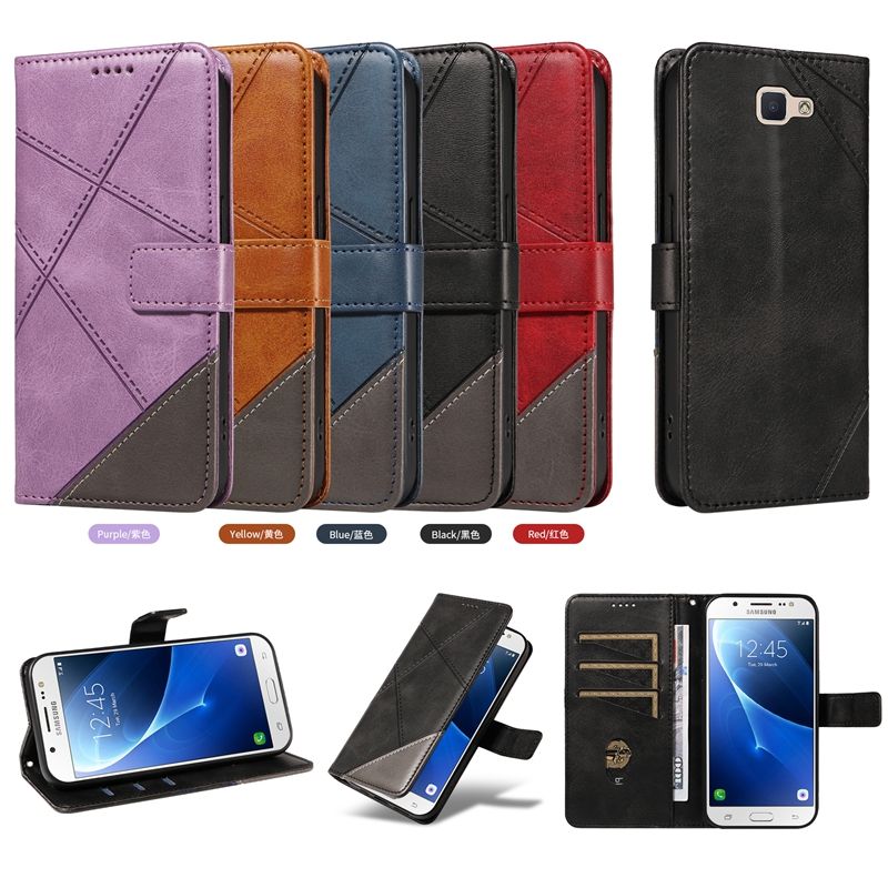 PU Leather Wallet Case For Samsung Galaxy J4 prime /Galaxy J4 plus /Galaxy J415 Flip Stand Card Book Phone Cover
