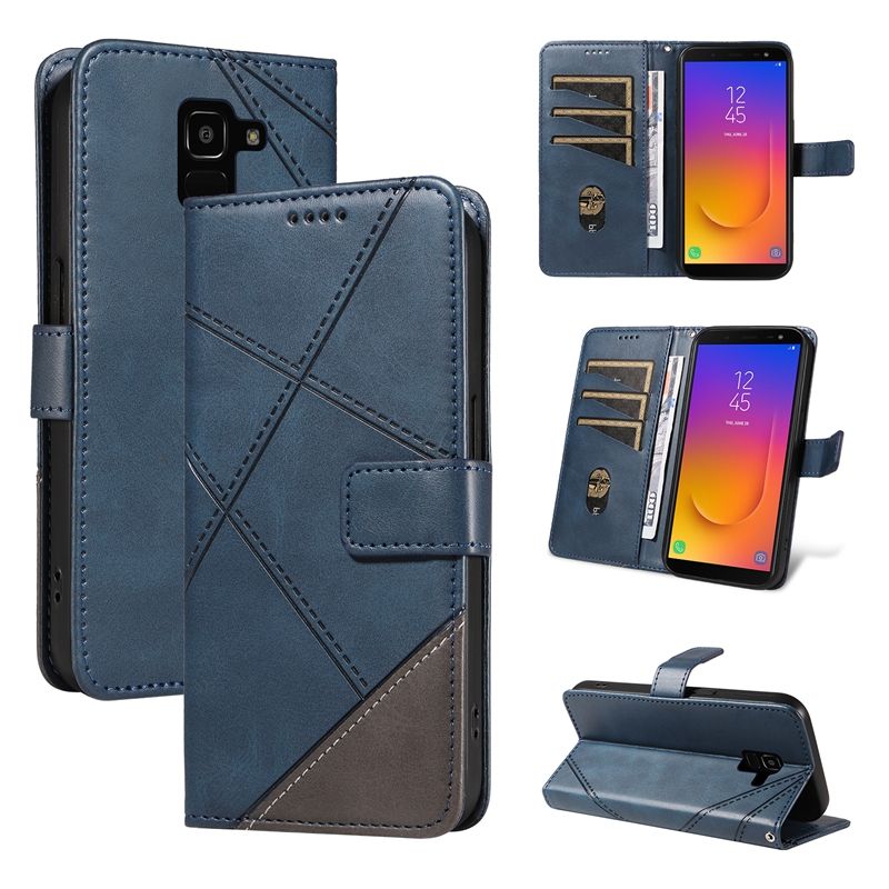 PU Leather Wallet Case For Samsung Galaxy J6/Galaxy J6 2018 (Eu version) Flip Stand Card Book Phone Cover
