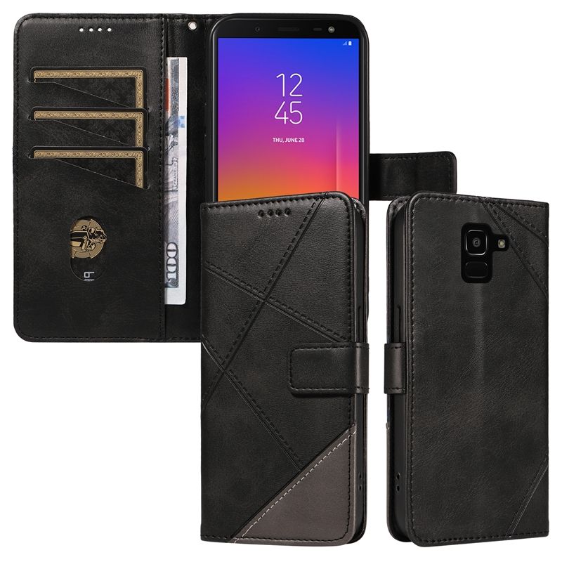 PU Leather Wallet Case For Samsung Galaxy J6 prime /J6 plus /J610F Flip Stand Card Book Phone Cover