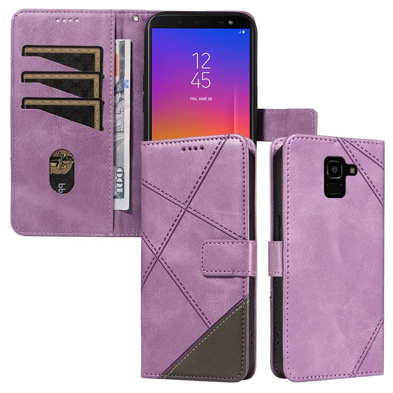PU Leather Wallet Case For Samsung Galaxy J6 prime /J6 plus /J610F Flip Stand Card Book Phone Cover