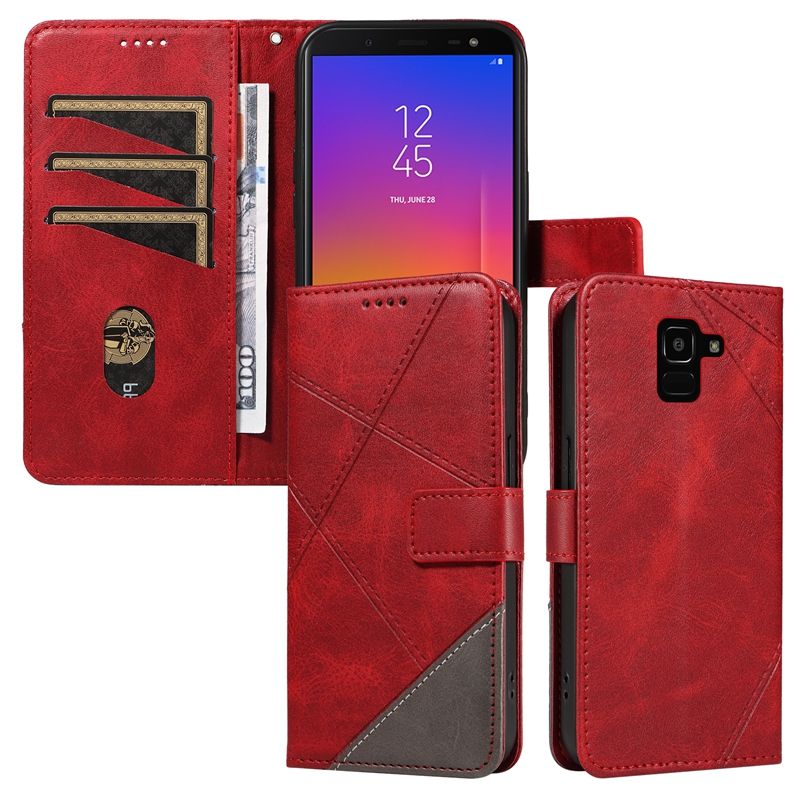 PU Leather Wallet Case For Samsung Galaxy J6 prime /J6 plus /J610F Flip Stand Card Book Phone Cover