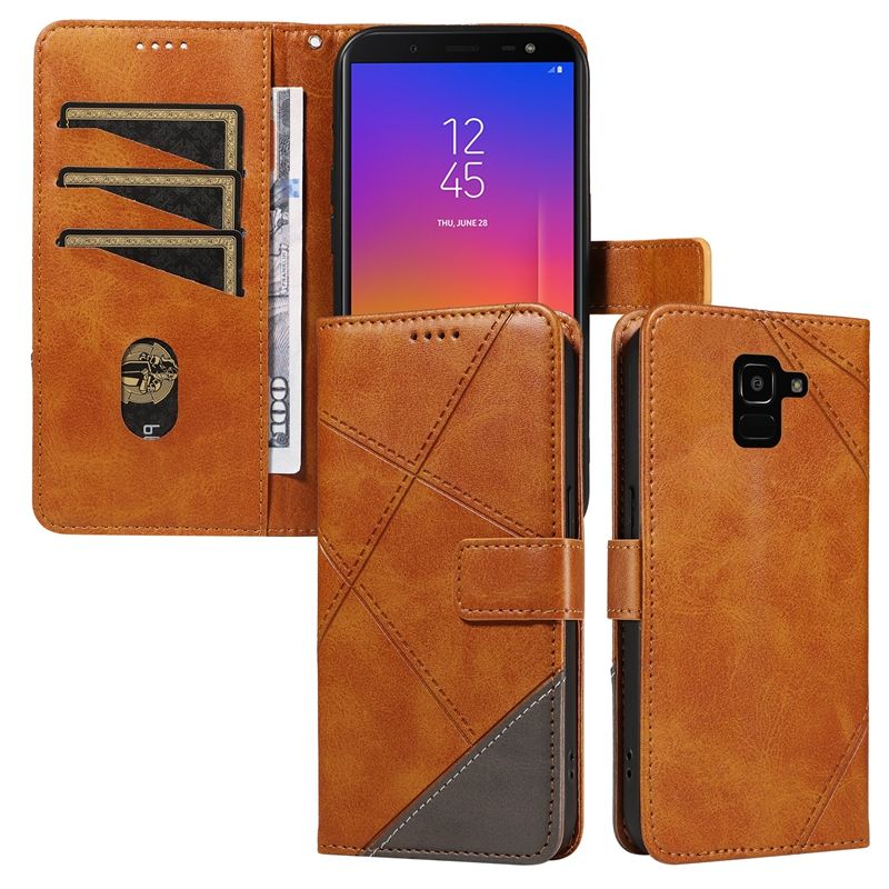 PU Leather Wallet Case For Samsung Galaxy J6 prime /J6 plus /J610F Flip Stand Card Book Phone Cover