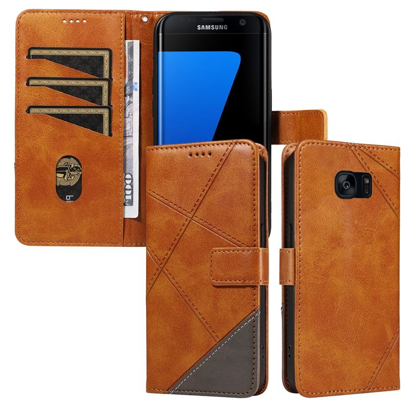 PU Leather Wallet Case For Samsung Galaxy S7 Flip Stand Card Book Phone Cover