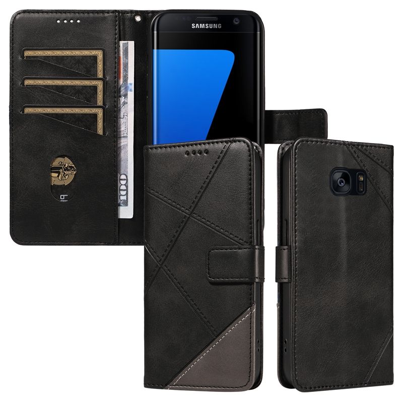 PU Leather Wallet Case For Samsung Galaxy S7 edge Flip Stand Card Book Phone Cover