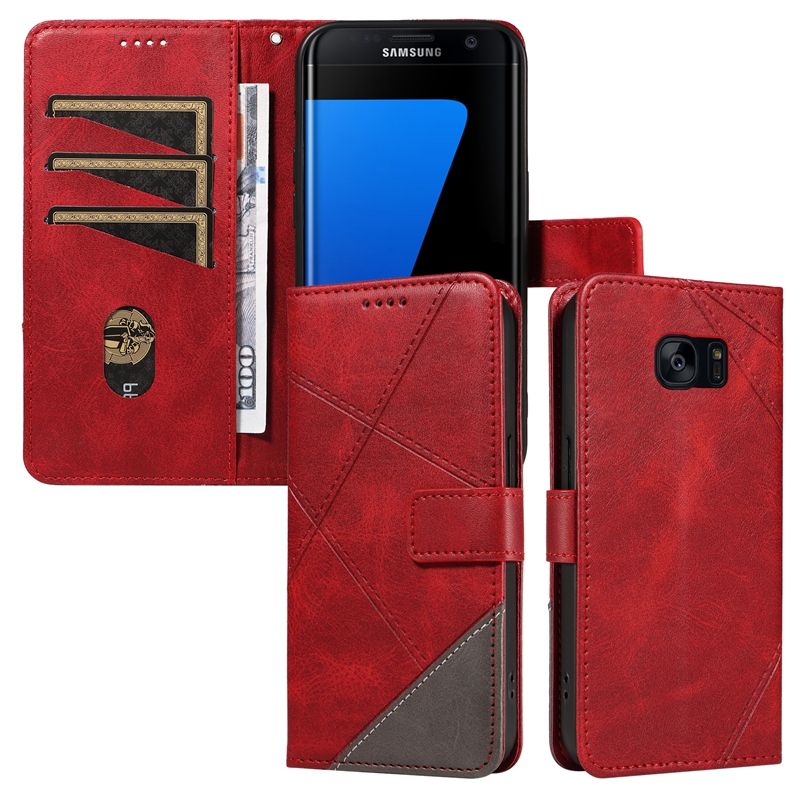PU Leather Wallet Case For Samsung Galaxy S7 edge Flip Stand Card Book Phone Cover