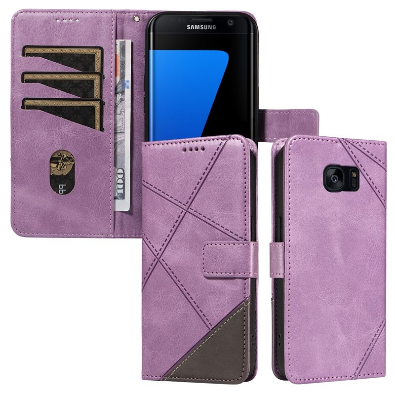 PU Leather Wallet Case For Samsung Galaxy S7 edge Flip Stand Card Book Phone Cover