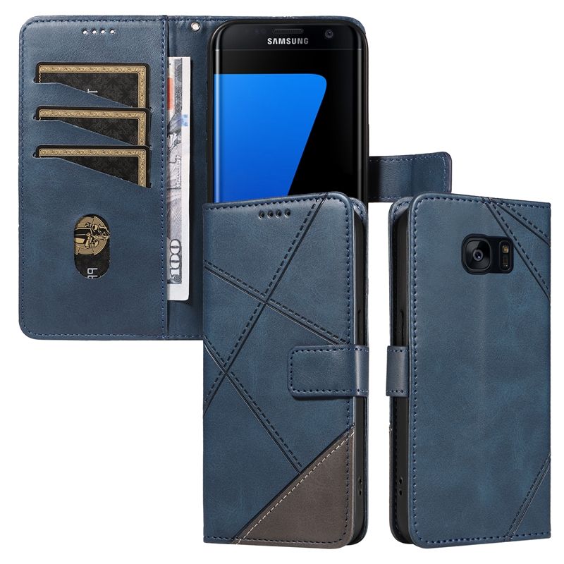 PU Leather Wallet Case For Samsung Galaxy S7 edge Flip Stand Card Book Phone Cover