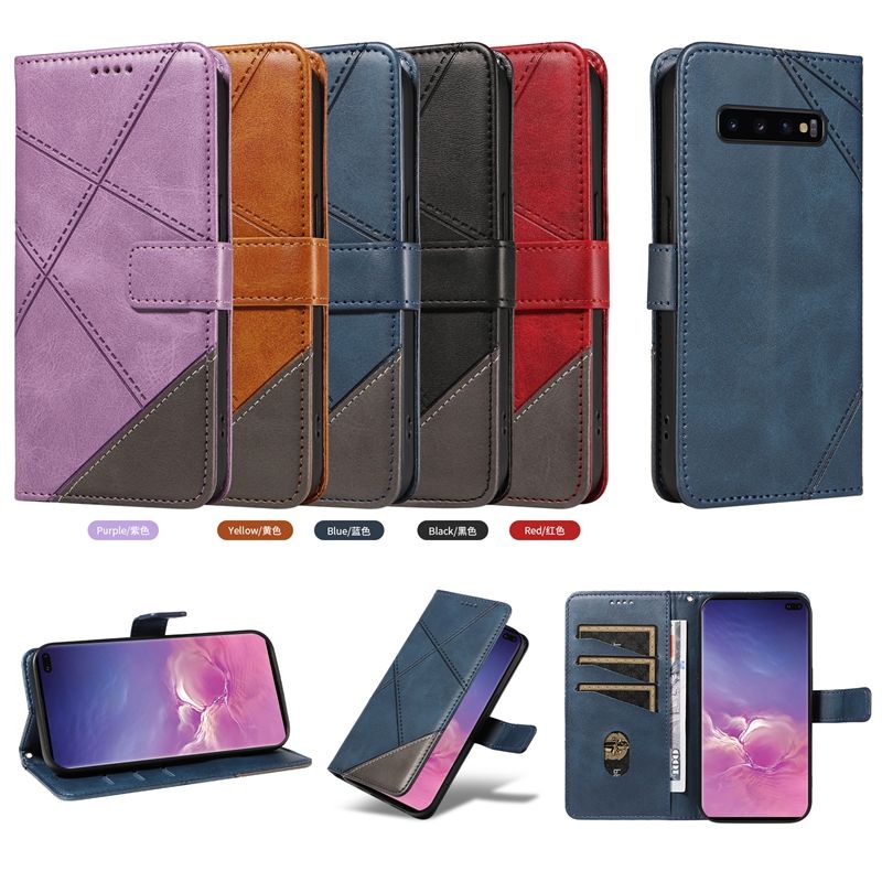 PU Leather Wallet Case For Samsung Galaxy S10 Plus Flip Stand Card Book Phone Cover