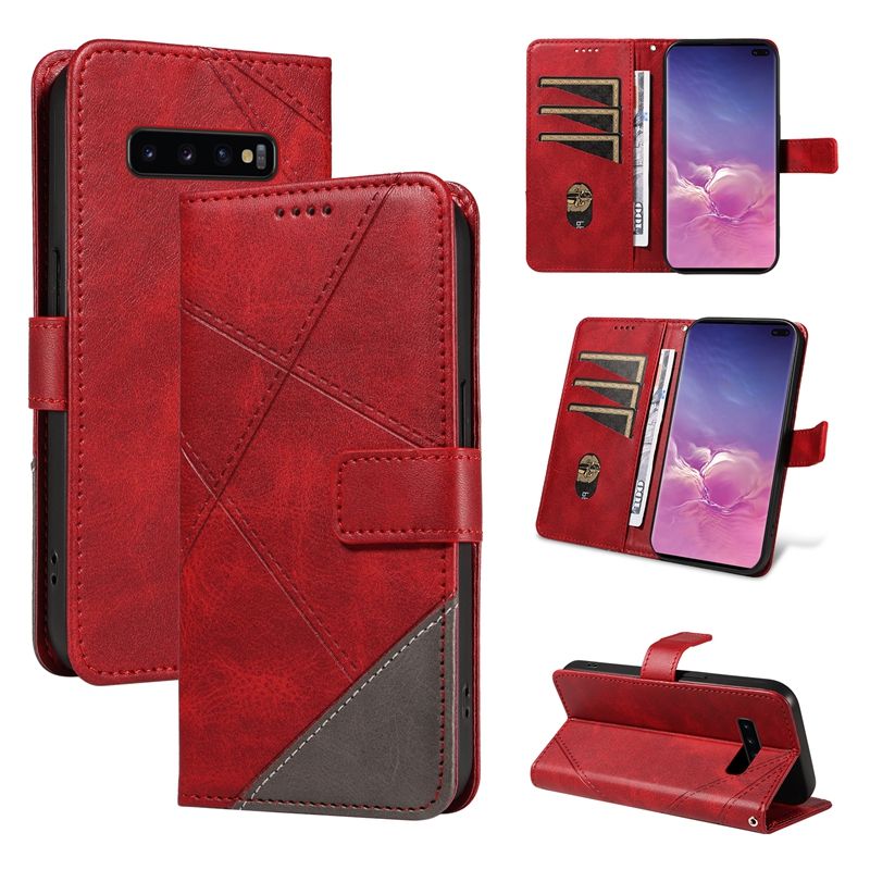 PU Leather Wallet Case For Samsung Galaxy S10 Plus Flip Stand Card Book Phone Cover