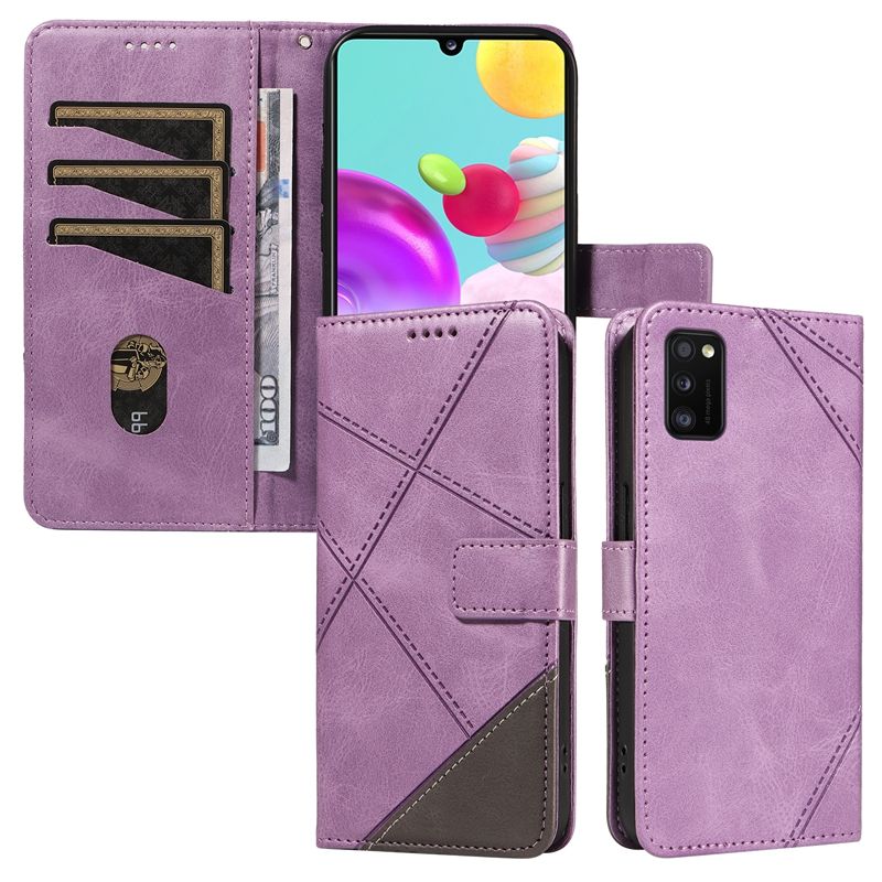 PU Leather Wallet Case For Samsung Galaxy A03S (European version） Flip Stand Card Book Phone Cover