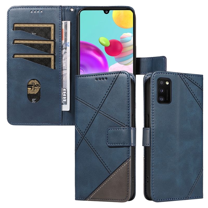 PU Leather Wallet Case For Samsung Galaxy A03S (European version） Flip Stand Card Book Phone Cover