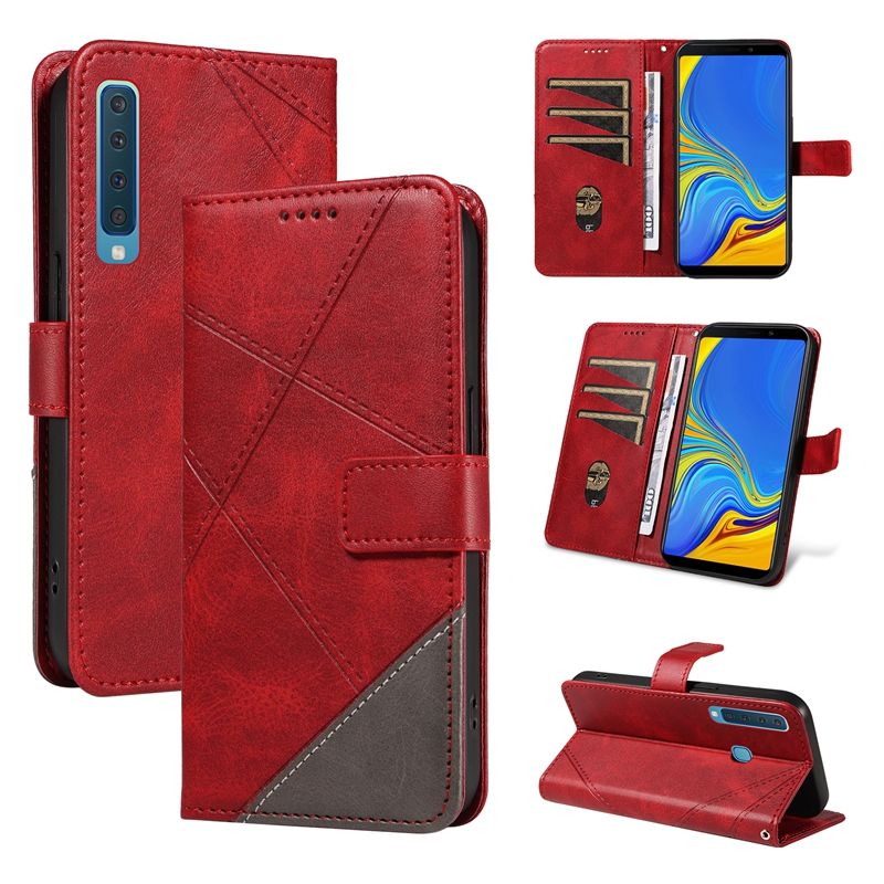 PU Leather Wallet Case For Samsung Galaxy A9 2018 Flip Stand Card Book Phone Cover
