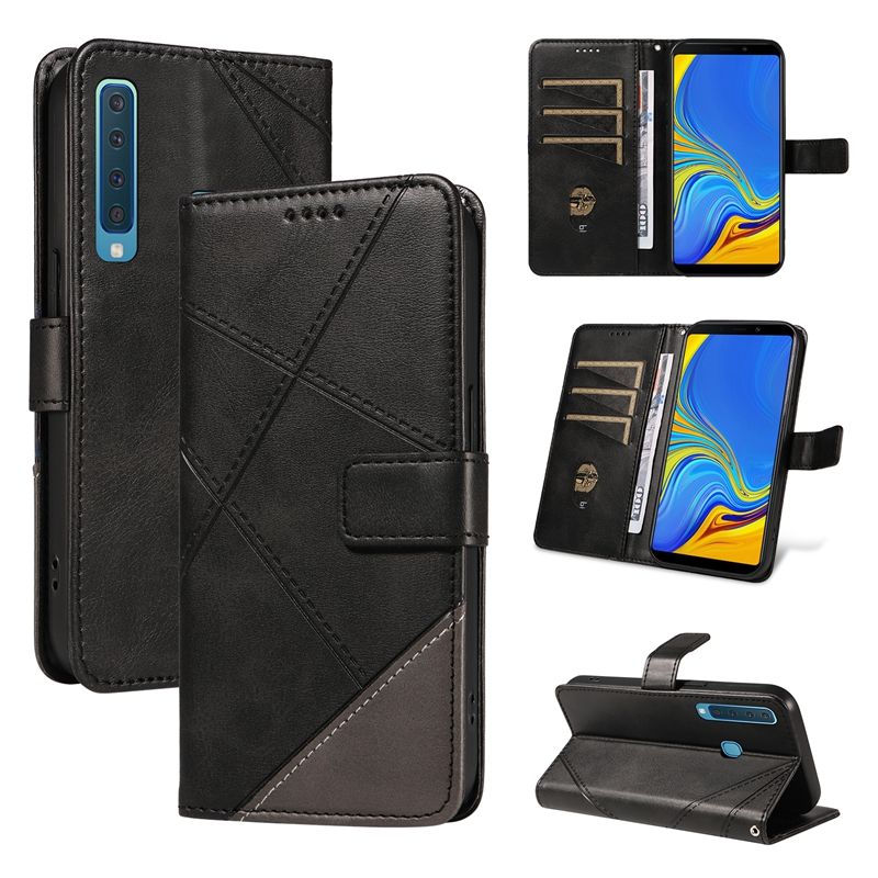 PU Leather Wallet Case For Samsung Galaxy A9 2018 Flip Stand Card Book Phone Cover