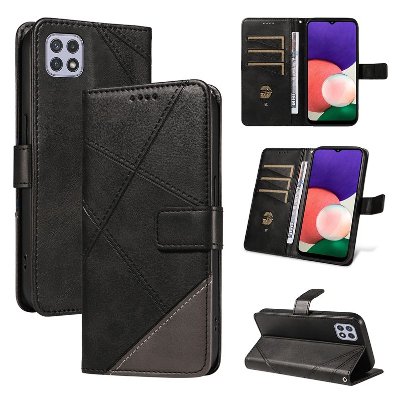 Wallet Case For Samsung Galaxy A22 5G/Galaxy A22S 5G Leather Flip Stand Phone Bags Cover Coque
