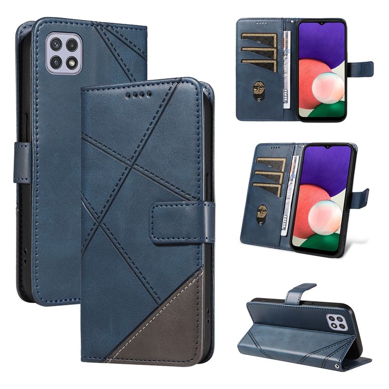 Wallet Case For Samsung Galaxy A22 5G/Galaxy A22S 5G Leather Flip Stand Phone Bags Cover Coque