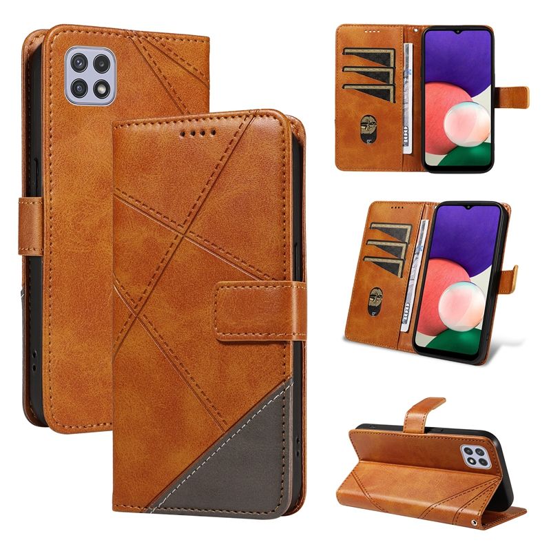 Wallet Case For Samsung Galaxy A22 5G/Galaxy A22S 5G Leather Flip Stand Phone Bags Cover Coque