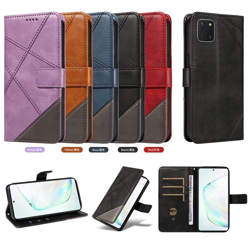 Wallet Case For Samsung Galaxy A81 /Galaxy  Note 10 Lite /Galaxy M60S Leather Flip Stand Phone Bags Cover Coque