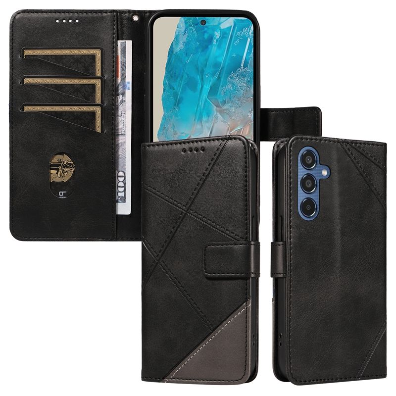 Wallet Case For Samsung Galaxy M35 Leather Flip Stand Phone Bags Cover Coque