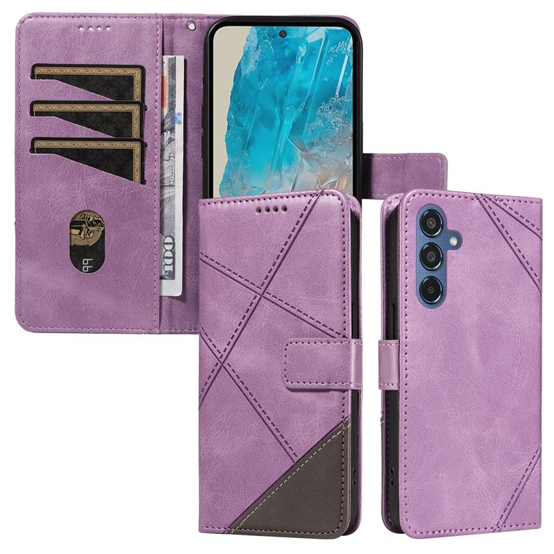 Wallet Case For Samsung Galaxy M35 Leather Flip Stand Phone Bags Cover Coque