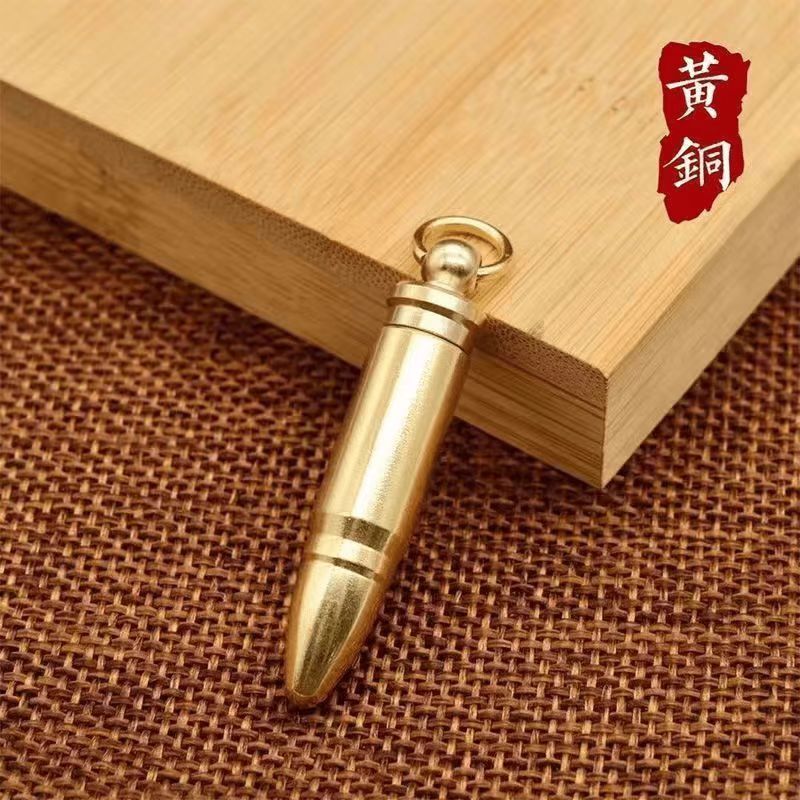 Mini Brass Knife Portable Open Courier Keychain Utility Knife Outdoor Camping Mini Cut Paper Knife Keychain Pendant Gift