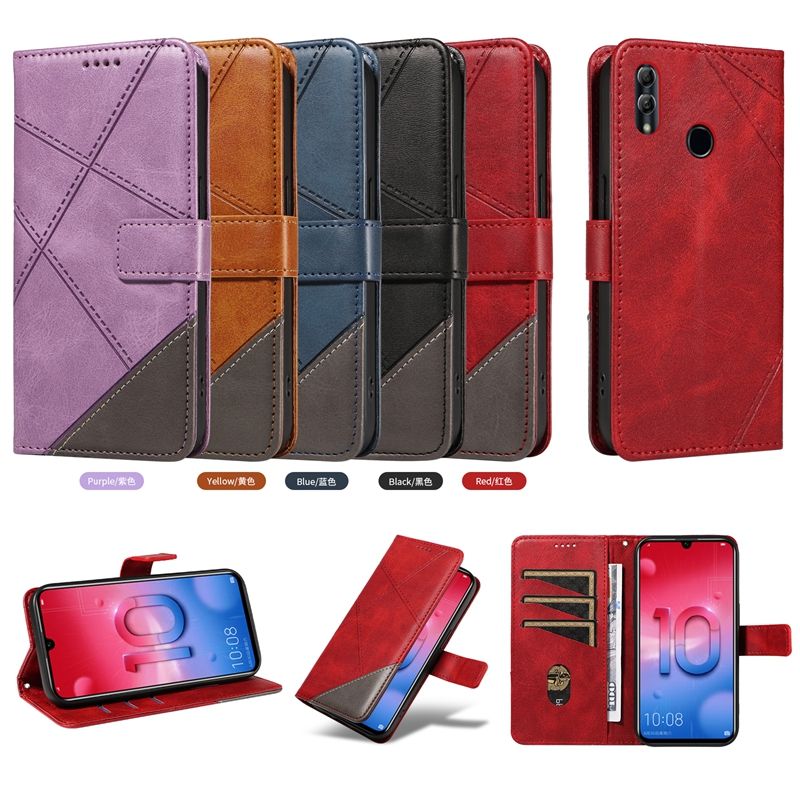 Leather Case For Huawei Honor 10 Lite /Huawei Psmart 2019 Huawei Nova Lite 3 Flip Wallet Magnetic Phone Book Cover