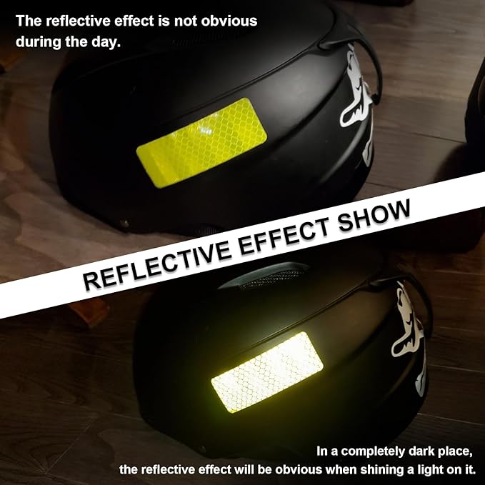 10PCS Car Rear Bumper Reflective Strip Safety Warning Signs Reflective Stickers Anti-scratch Car Exterior Protection Accessories