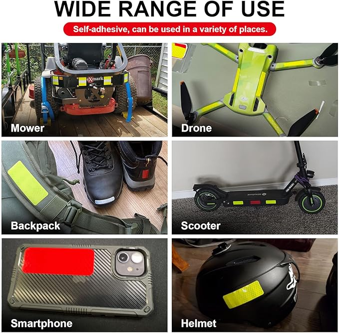 10PCS Car Rear Bumper Reflective Strip Safety Warning Signs Reflective Stickers Anti-scratch Car Exterior Protection Accessories